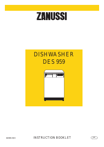 Manual Zanussi DES959 Dishwasher