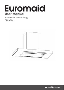 Manual Euromaid CFP9BG Cooker Hood