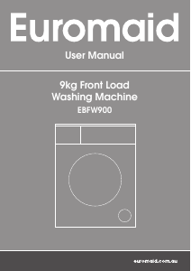 Handleiding Euromaid EBFW900 Wasmachine