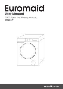 Manual Euromaid E750FLW Washing Machine