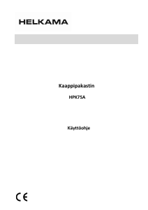 Käyttöohje Helkama HPK75A+ Pakastin