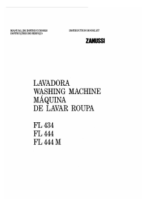 Manual de uso Zanussi FL 444 M Lavadora
