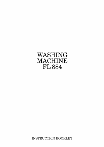 Manual Zanussi FL 884 AL Washing Machine