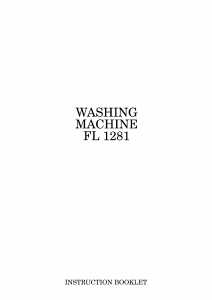 Manual Zanussi FL 1281 Washing Machine