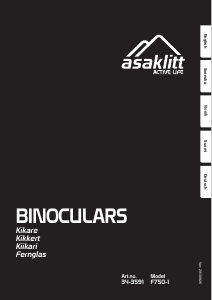 Manual Asaklitt 34-3591 F750 Binoculars