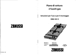 Manuale Zanussi DNG322X Piano cottura