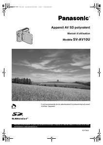 Mode d’emploi Panasonic SV-AV10U Caméscope