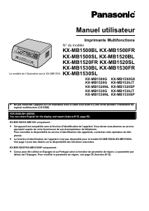 Mode d’emploi Panasonic KX-MB1500FR Imprimante multifonction