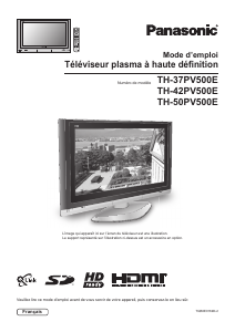 Mode d’emploi Panasonic TH-42PV500E Téléviseur plasma
