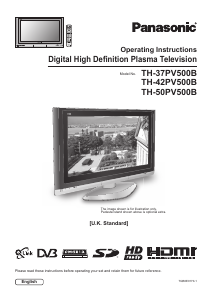 Handleiding Panasonic TH-37PV500B Plasma televisie