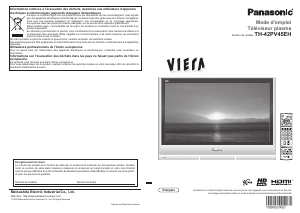 Mode d’emploi Panasonic TH-42PV45EH Viera Téléviseur plasma