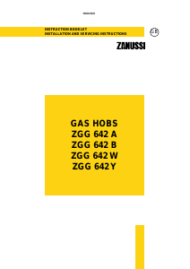 Handleiding Zanussi ZGG642A Oven