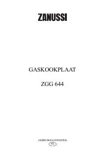 Handleiding Zanussi ZGG644IXC Oven