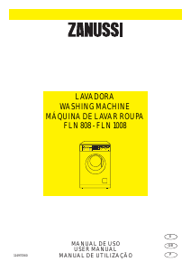 Manual Zanussi FLN 808 Washing Machine