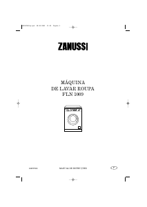 Manual Zanussi FLN 1009 Máquina de lavar roupa