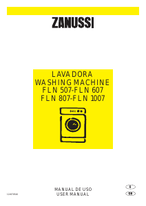 Manual Zanussi FLN 807 Washing Machine