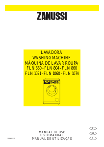 Manual Zanussi FLN 1021 Máquina de lavar roupa
