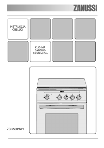 Instrukcja Zanussi ZCG560NW1 Kuchnia