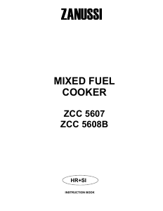 Bruksanvisning Zanussi ZCC5608B Spis