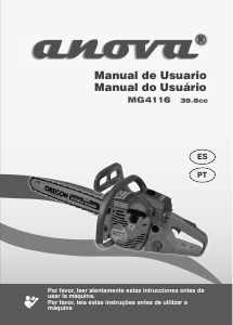 Manual de uso Anova MG4116 Sierra de cadena