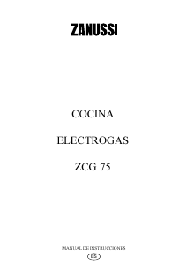 Manual de uso Zanussi ZCG75DCX Cocina
