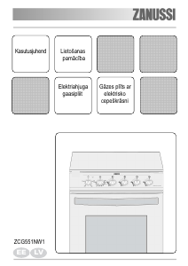 Kasutusjuhend Zanussi ZCG551NW1 Pliit