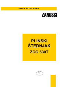 Priručnik Zanussi ZCG530T Raspon