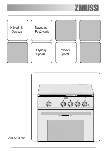 Návod Zanussi ZCG562GW1 Sporák