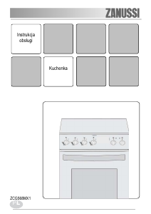 Instrukcja Zanussi ZCG568MX1 Kuchnia