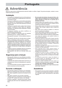 Manual Zanussi ZCE5500W Fogão