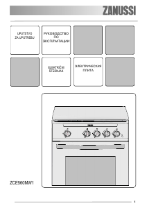 Manuál Zanussi ZCE560MW1 Sporák