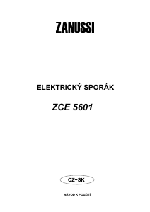 Manuál Zanussi ZCE5601 Sporák