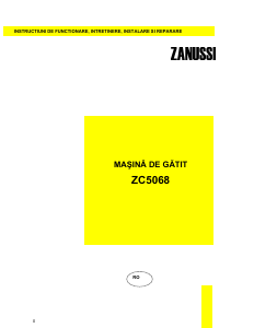 Manual Zanussi ZC5068 Aragaz