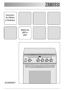 Manual Zanussi ZCG55NGW Aragaz