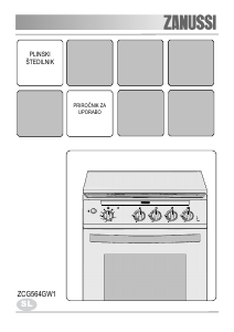 Priročnik Zanussi ZCG564GW1 Obseg
