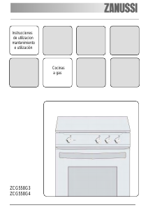 Manual de uso Zanussi ZCG558GX Cocina