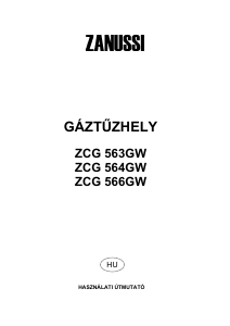 Használati útmutató Zanussi ZCG566GW1 Tűzhely