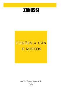 Manual Zanussi ZCG605LX Fogão