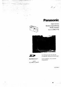 Mode d’emploi Panasonic DMC-F7E Appareil photo numérique