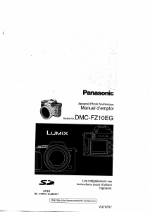 Mode d’emploi Panasonic DMC-FZ10EG Lumix Appareil photo numérique