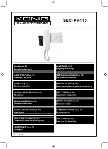 Bedienungsanleitung König SEC-PH110 Türsprechanlage