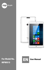 Manual Mpman MPW815 Tablet