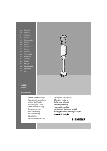 Käyttöohje Siemens MQ64010 Sauvasekoitin
