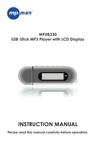 Handleiding Mpman MP-UB330 Mp3 speler