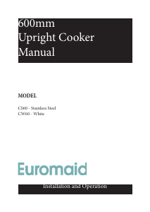 Manual Euromaid CW60 Range