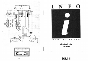 Návod Zanussi ZH6022NX Digestor