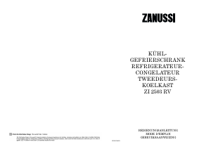 Handleiding Zanussi ZI2503RV Koel-vries combinatie