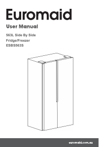 Manual Euromaid ESBS563S Fridge-Freezer