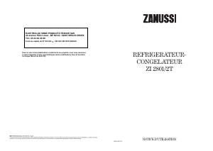 Mode d’emploi Zanussi ZI2801/2T Réfrigérateur combiné