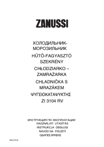 Használati útmutató Zanussi ZI3104RV Hűtő és fagyasztó